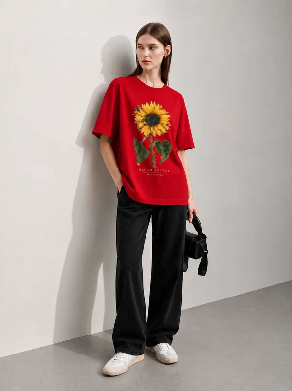 Bloom_Anyway_Women_Tee_Red