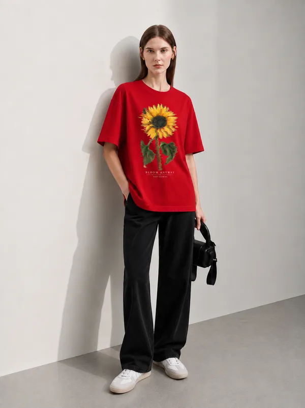 Bloom_Anyway_Women_Tee_Red