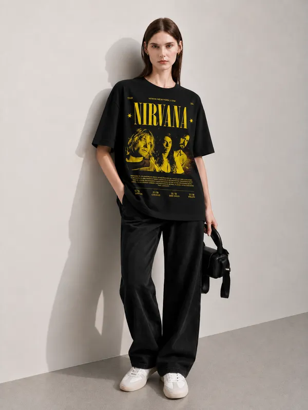 Nirvana_Women_Tee_Black