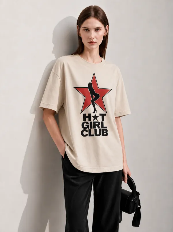 Girl_Club_Women_Tee_Beige
