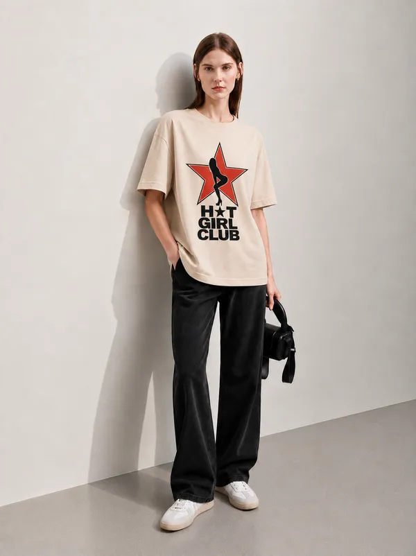 Girl_Club_Women_Tee_Beige