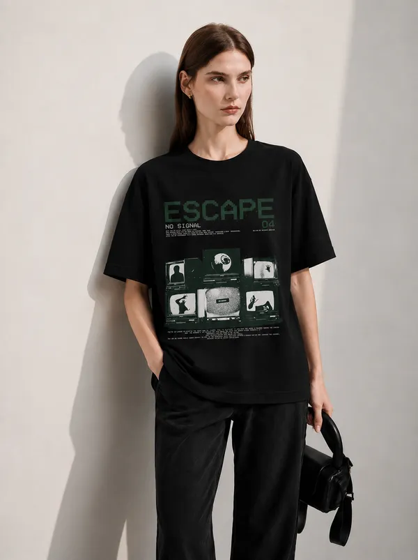 Escape_Women_Tee_Black