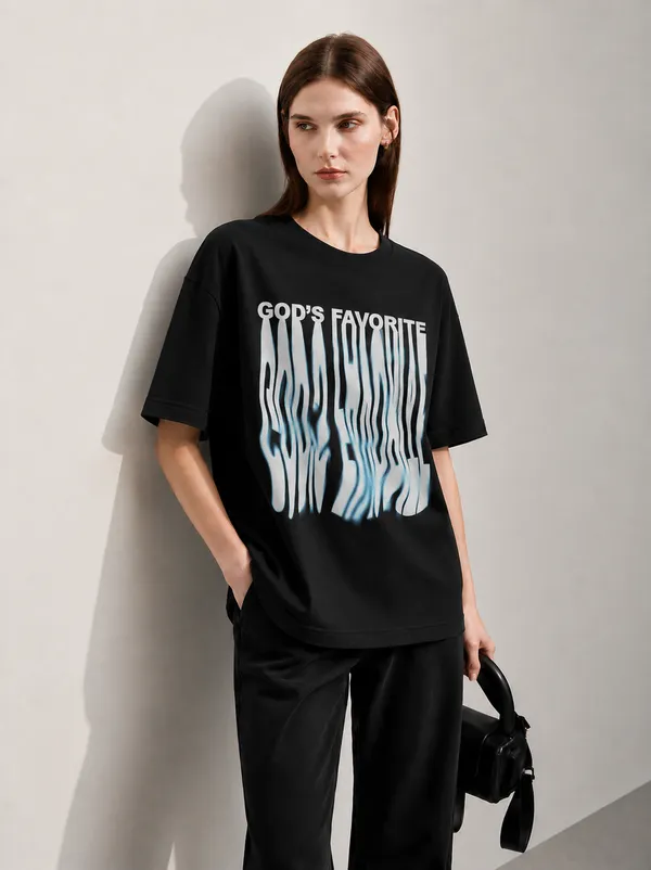 God_Favorite_Women_Tee_Black