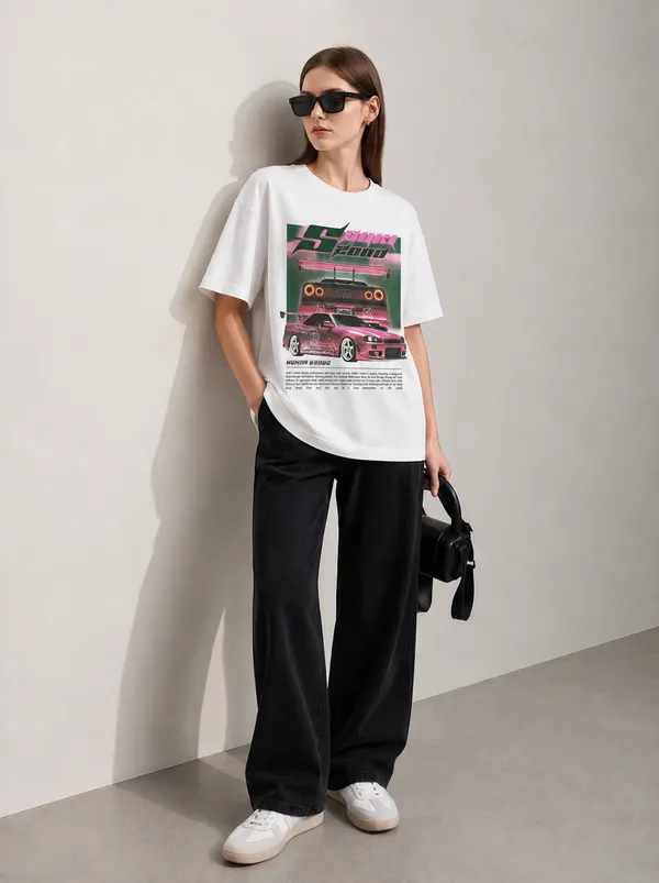 Pink_Line_Racer_Women_Tee_White