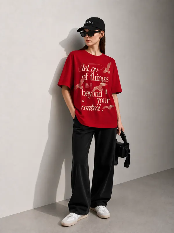 Beyond_Your_Control_Women_Tee_Red