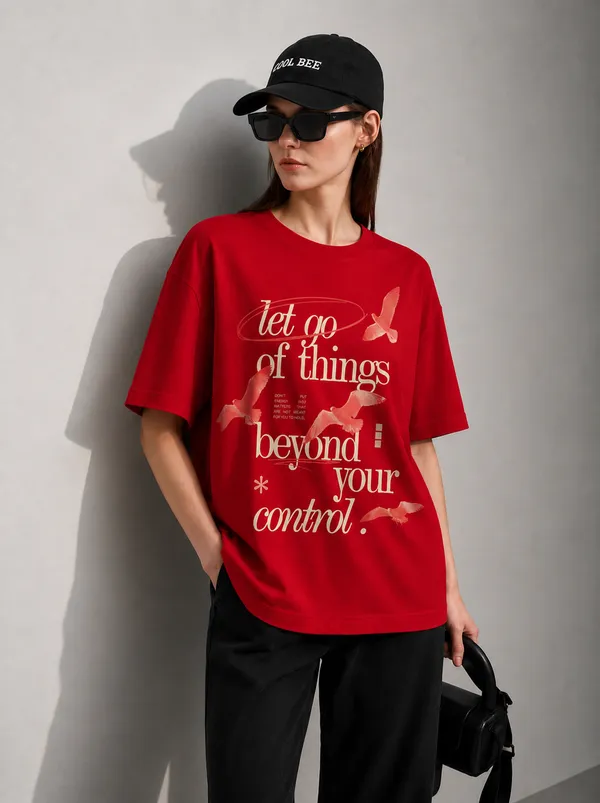 Beyond_Your_Control_Women_Tee_Red