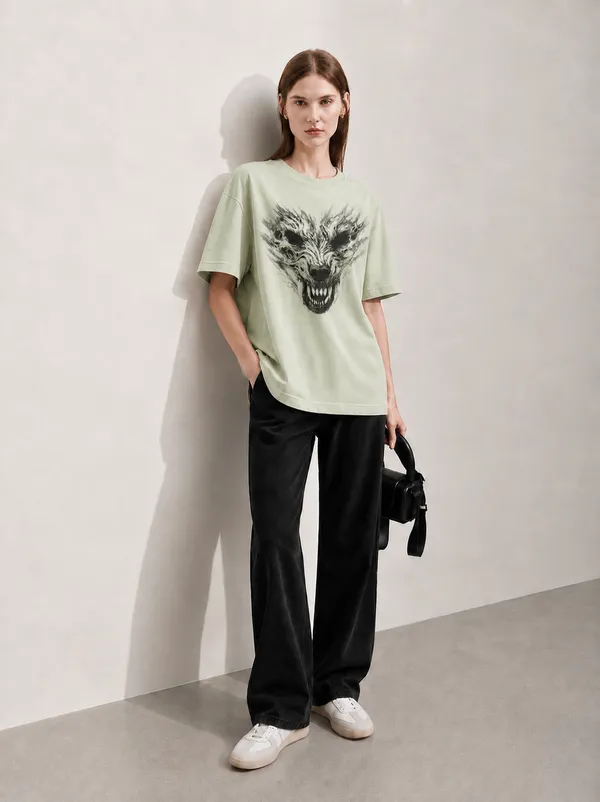 Feral_Echo_Women_Tee_Green