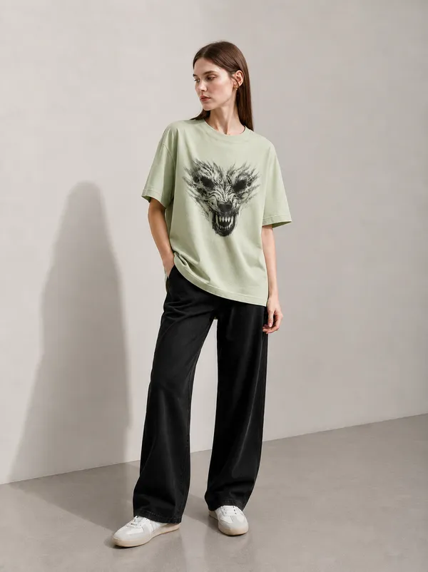 Feral_Echo_Women_Tee_Green