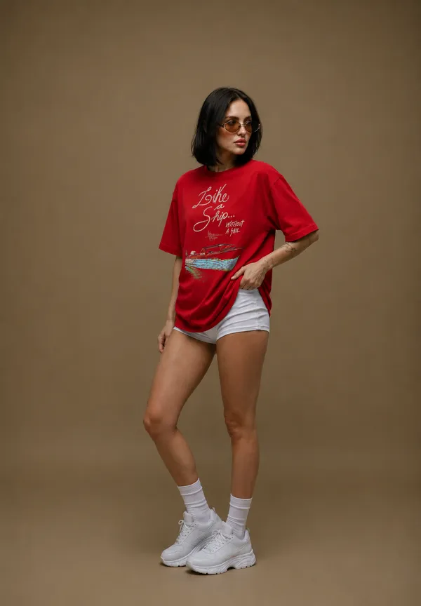 Off_Course_Women_Tee_Red