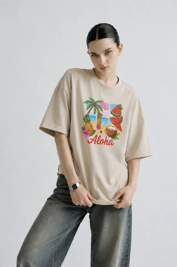 Aloha_Women_Tee_Beige