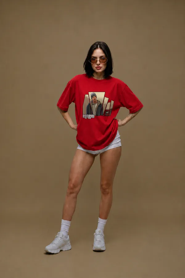 Mic_Drop_Women_Tee_Red