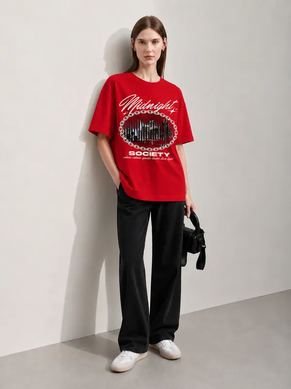 Neon_Skyline_Women_Tee_Red