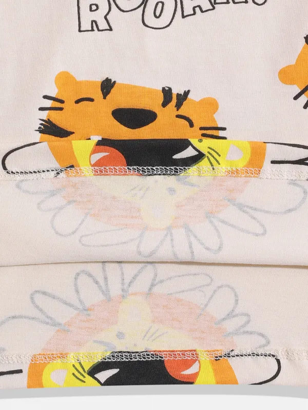 Kids_Boys_T_Shirt_Beige_Kbss25tr482