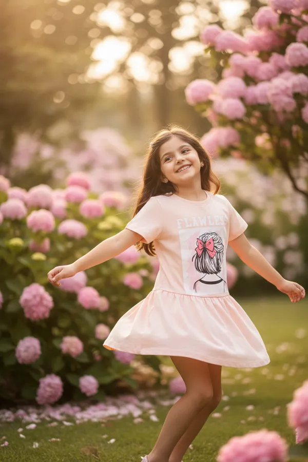 Kids_Girls_T-Shirt_Peach