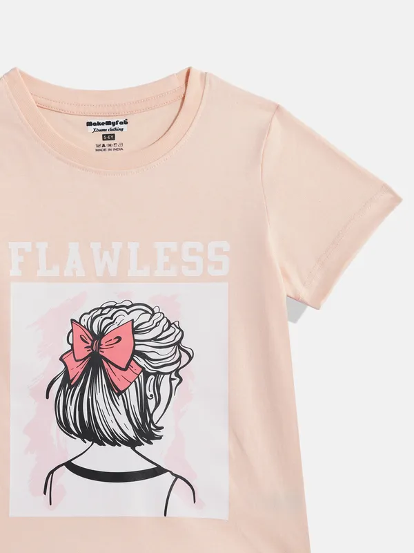 Kids_Girls_T-Shirt_Peach