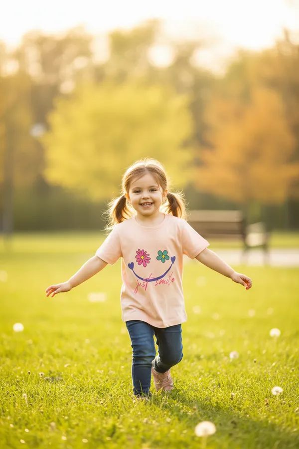 Kids_Girls_T-Shirt_Peach