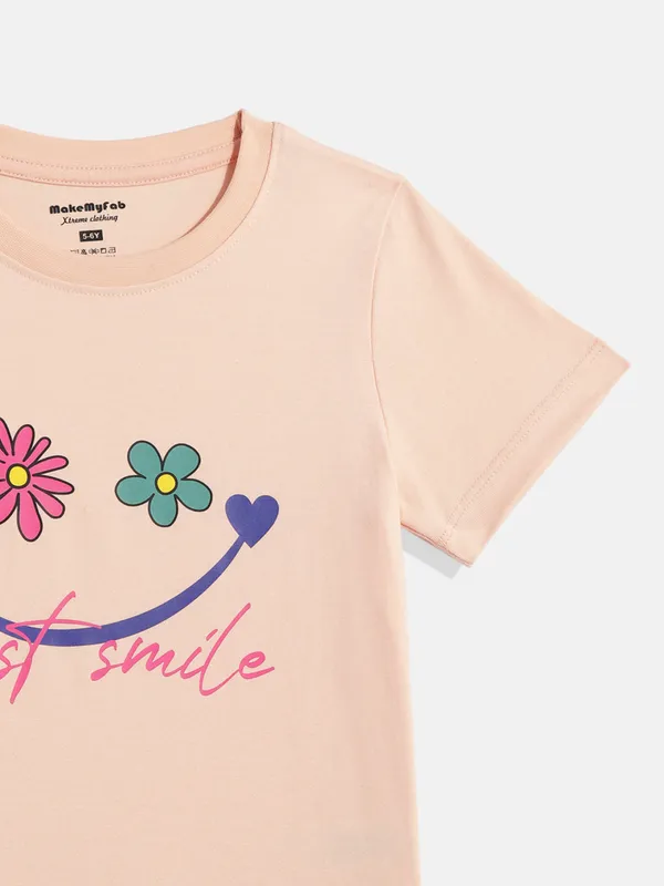Kids_Girls_T-Shirt_Peach