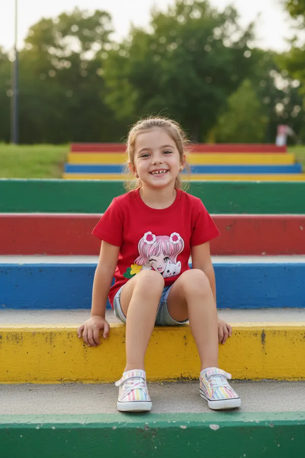 Kids_Girls_T-Shirt_Red