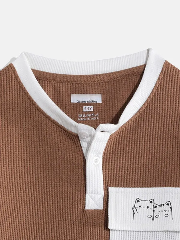 Kids_Boys_T_Shirt_Brown_Kbaw25tr21
