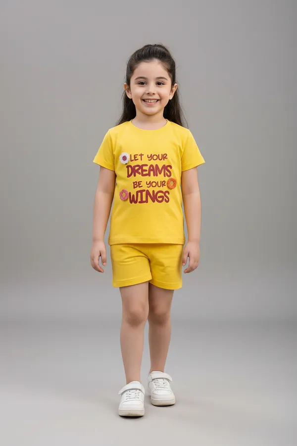 Kids_Girls_T-Shirt_Yellow