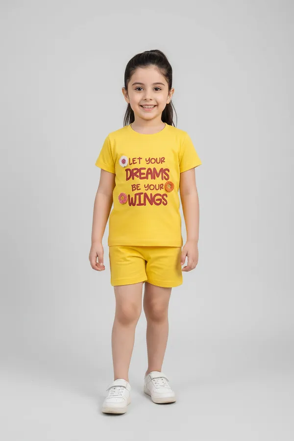 Kids_Girls_T-Shirt_Yellow