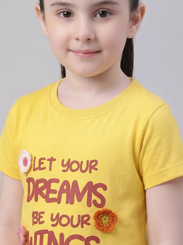 Kids_Girls_T-Shirt_Yellow