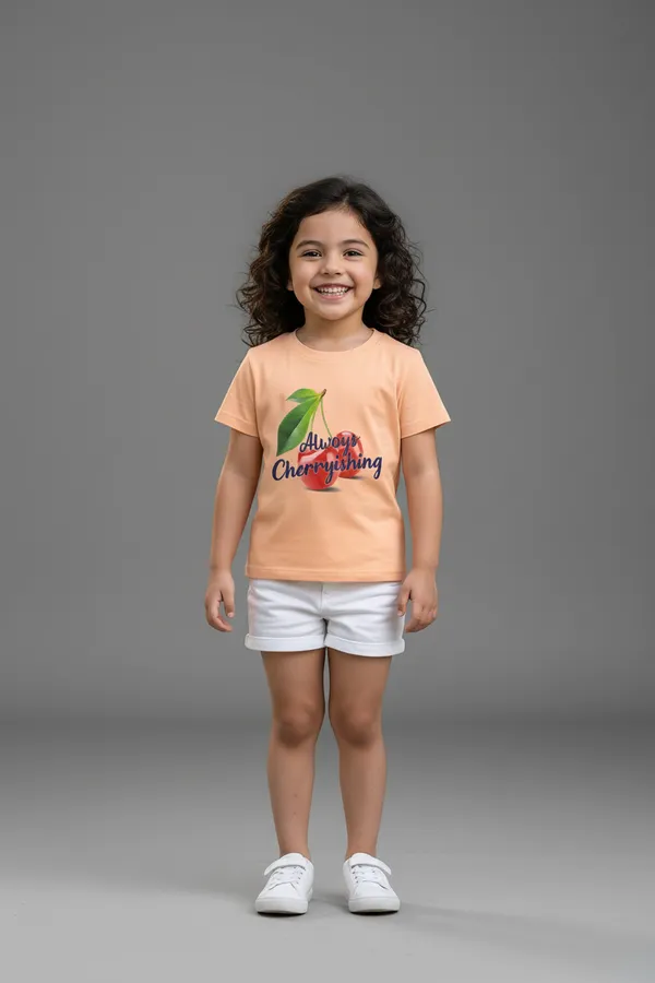 Kids_Girls_T-Shirt_Peach