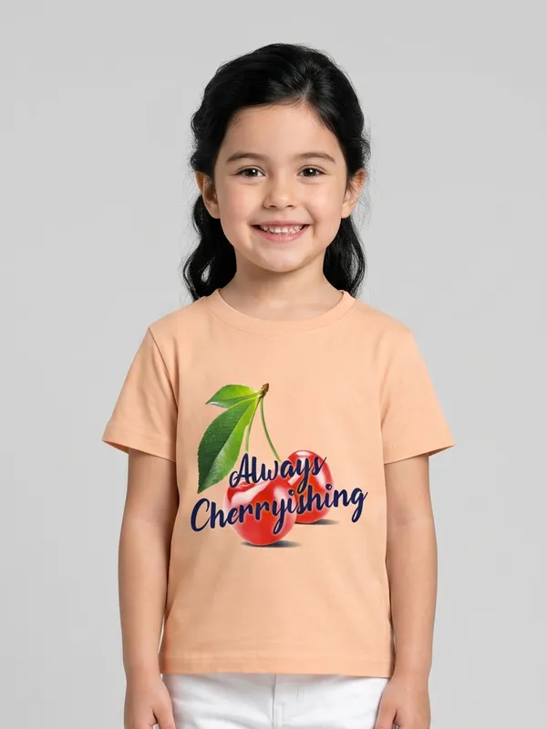 Kids_Girls_T-Shirt_Peach