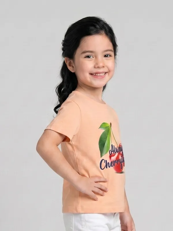 Kids_Girls_T-Shirt_Peach