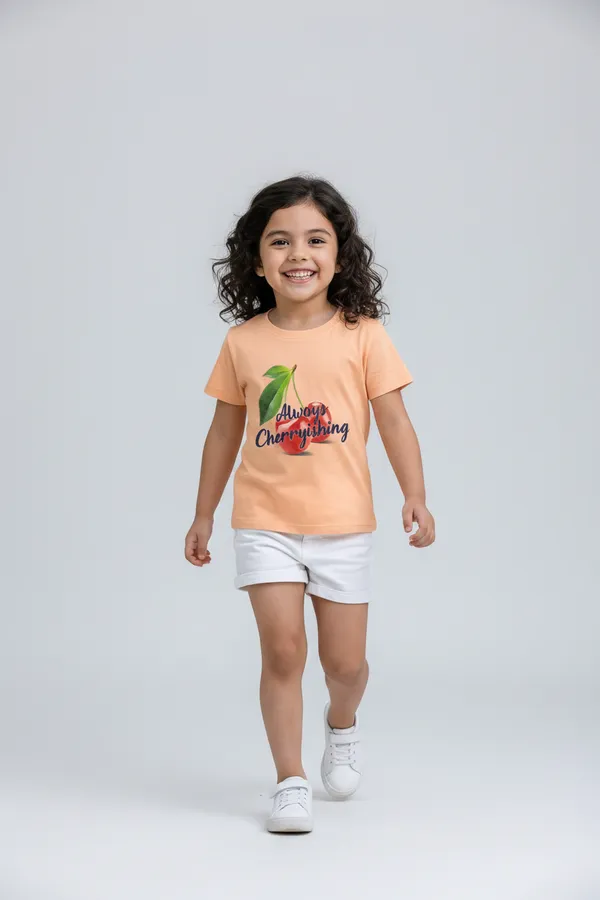 Kids_Girls_T-Shirt_Peach