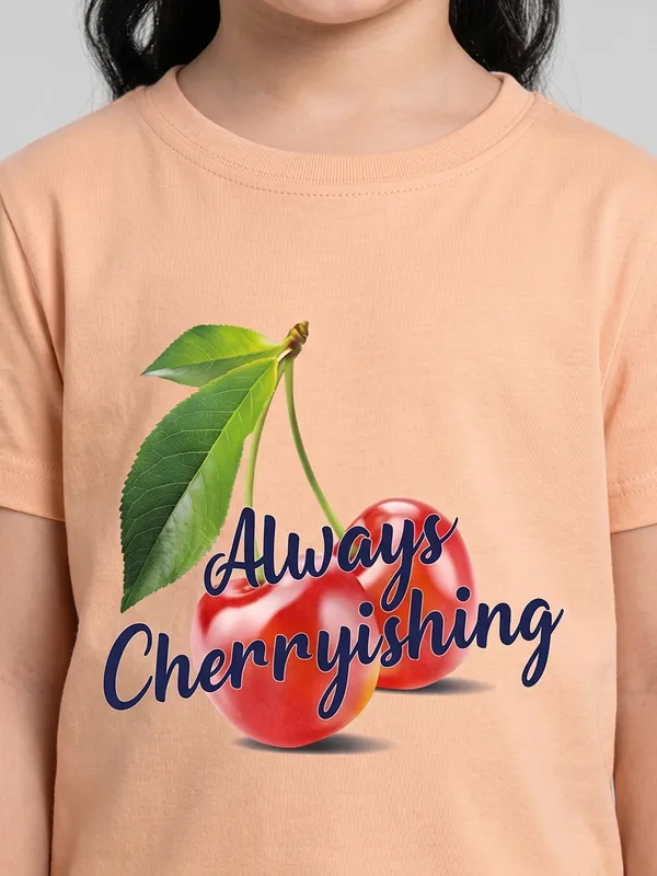 Kids_Girls_T-Shirt_Peach