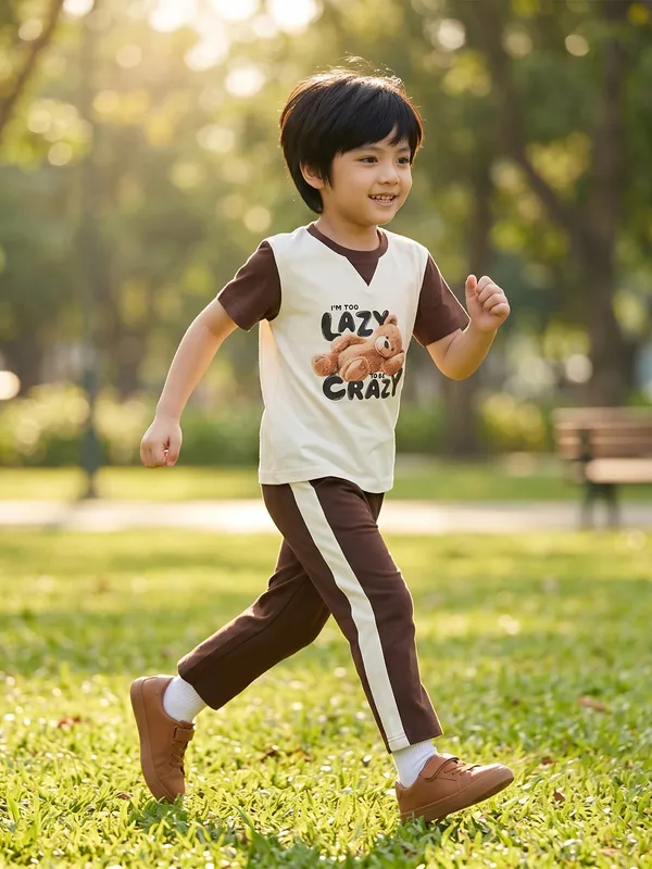 Kids_Boys_Clothing_Set_Brown_White