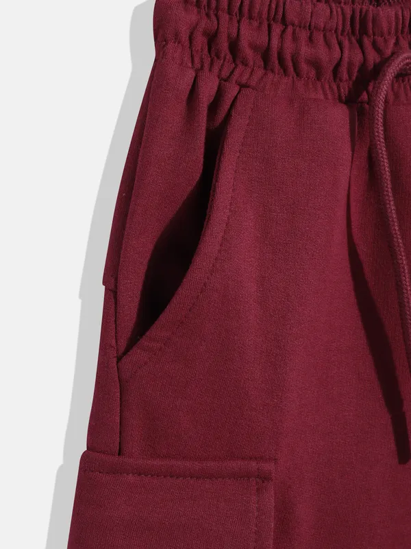 Kids_Boys_Shorts_Maroon