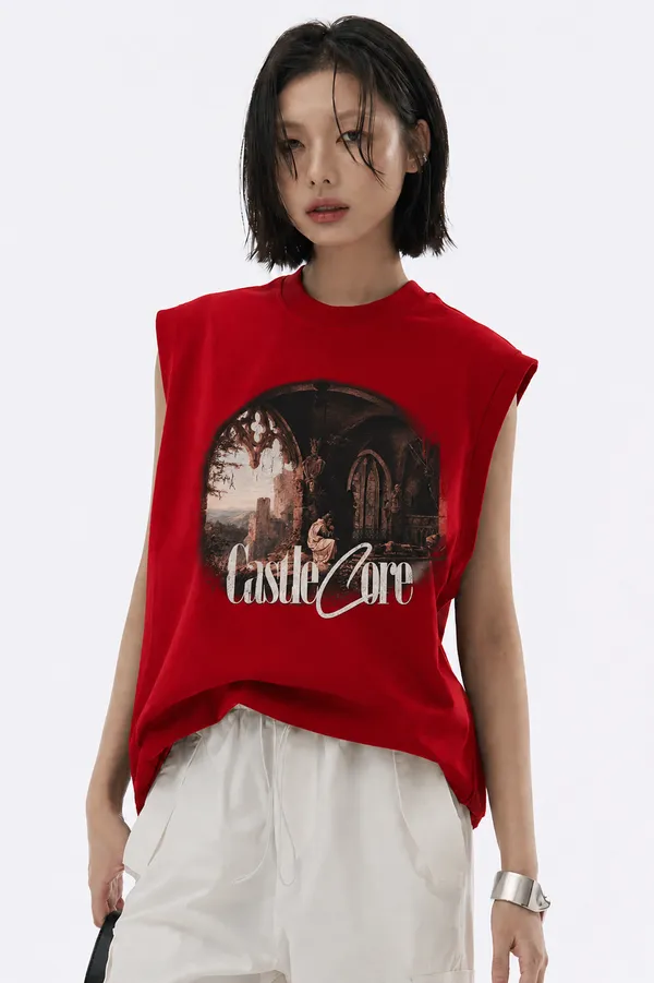 Castle_Core_Tank_Tees_Red