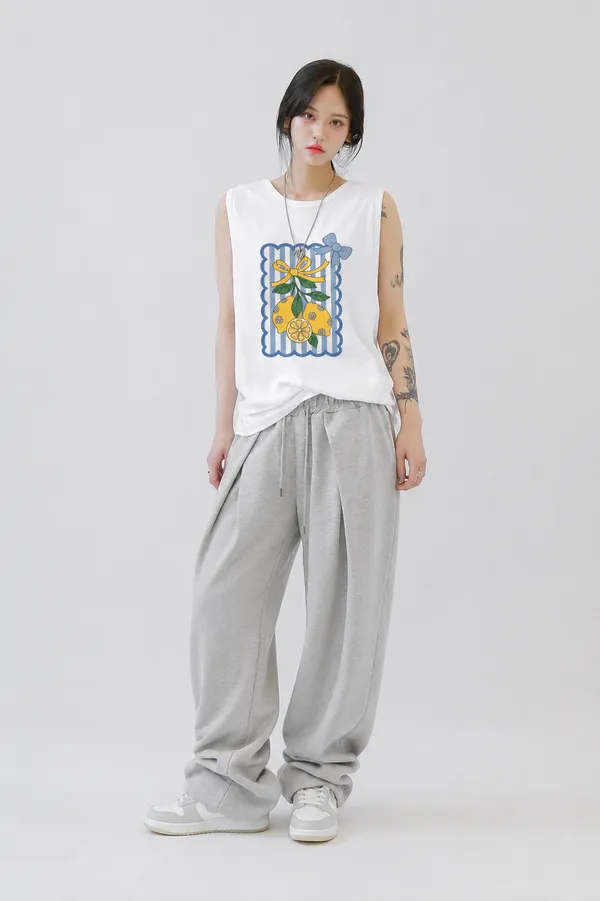 Lemon_Charm_Tank_Tees_White