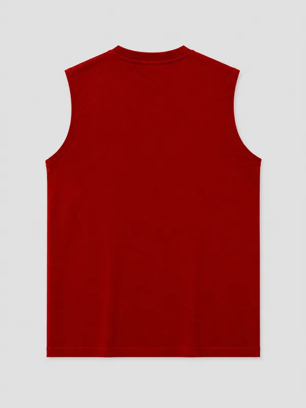 Azure_Flora_Tank_Tees_Red