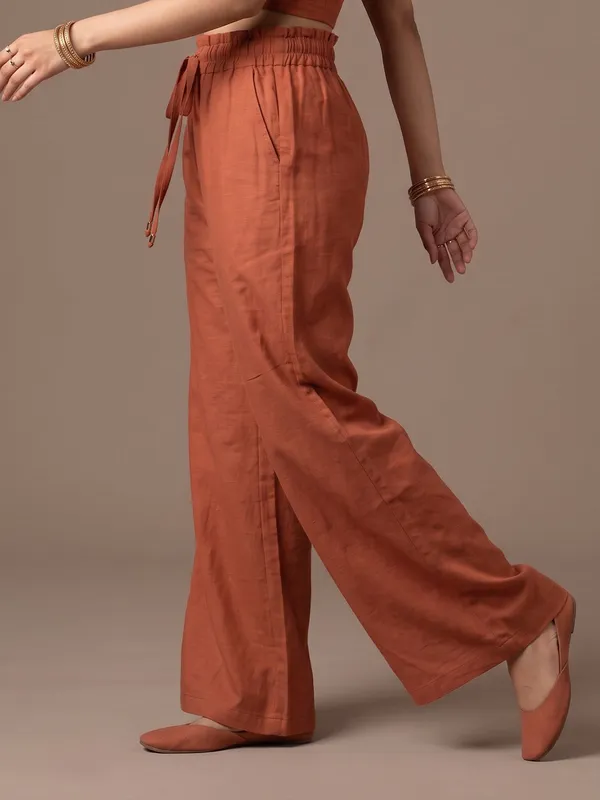Linen_Blend_Trouser_Rust