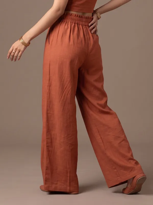 Linen_Blend_Trouser_Rust