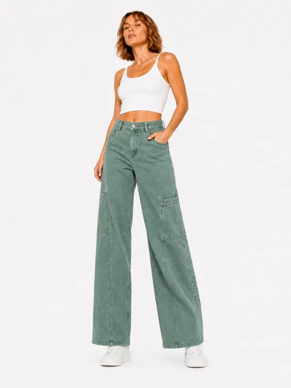Green_Wide_Legs_Street_Jeans