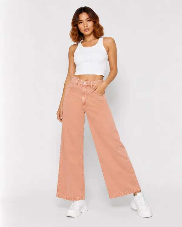 Peach_Wide_Legs_Jeans
