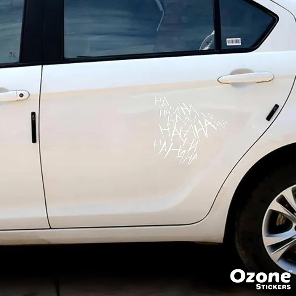Hahaha_Car_Sticker_Car_Sticker_Suitable_For_Car_Back_Window_Side_Door_And_Bumper_Vinyl_Sticker_Waterproof_White_Reflective