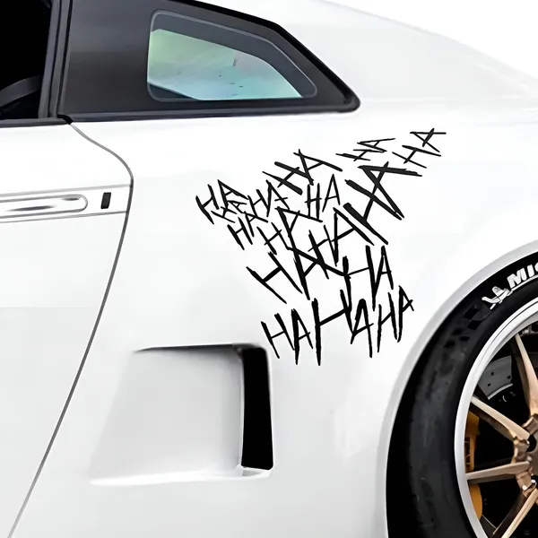 Hahaha_Car_Sticker_Car_Sticker_Suitable_For_Car_Back_Window_Side_Door_And_Bumper_Vinyl_Sticker_Waterproof_White_Reflective