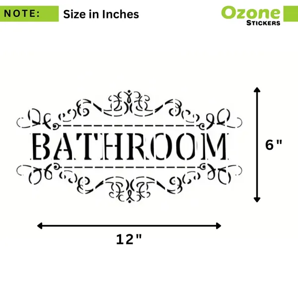 1Pc_Decorative_Door_Sign_Decal_Bathroom_Wall_Sticker_With_Floral_Swirl_Design_For_Door_Or_Wall_Decoration_Bathroom_Stickers_Elegant_Decor_Accessory_Black_Pack_Of_2