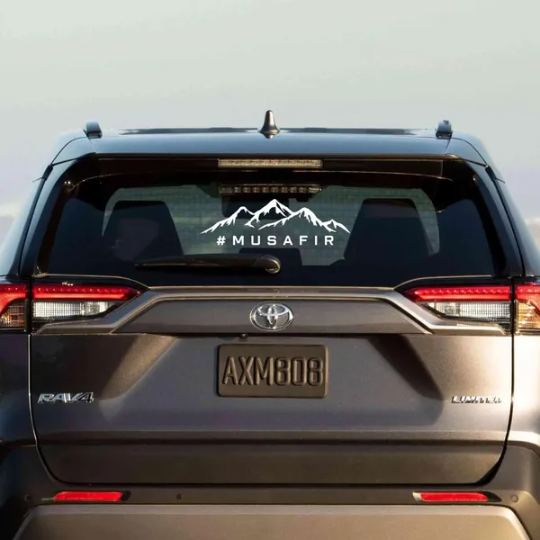 Musafir_Mountain_Range_Vinyl_Decal_For_Cars_Waterproof_Self_Adhesive_White_Pack_Of_2