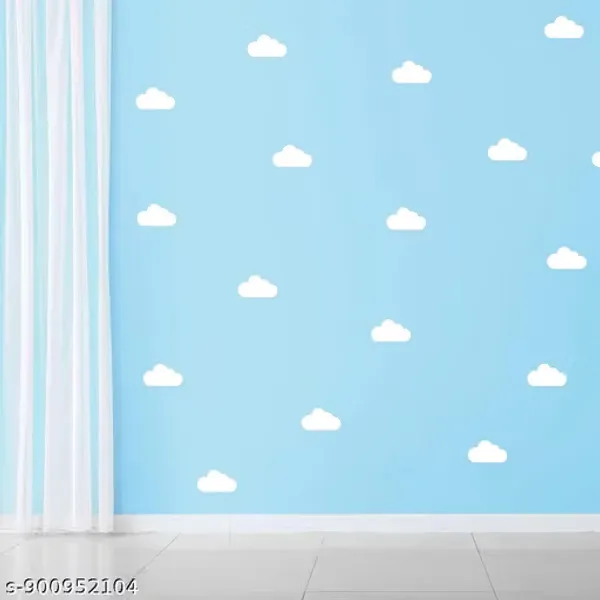 Ozone_Stickers_Cloud_Wall_Stickers_For_Kids_Room_&_Nursery_Decor,_White,_Vinyl,_Self_Adhesive,_39_Pcs