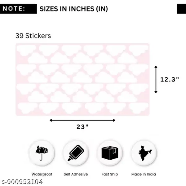 Ozone_Stickers_Cloud_Wall_Stickers_For_Kids_Room_&_Nursery_Decor,_White,_Vinyl,_Self_Adhesive,_39_Pcs