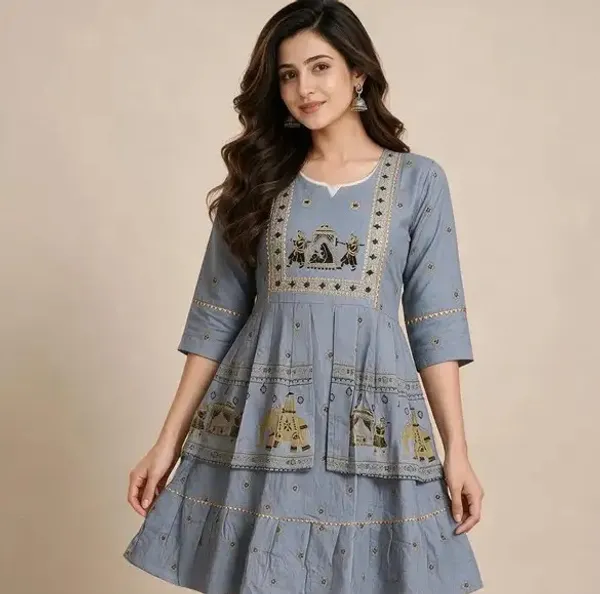 Grey_Cotton_Flared_Navratri_Choli_Top_For_Women