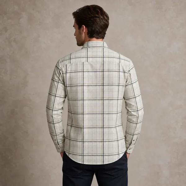 Green_Linen_Oxford_Full_Sleeve_Checked_Shirt_For_Men