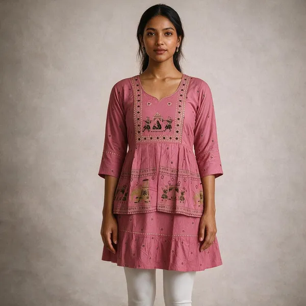 Pink_Cotton_Flared_Navratri_Choli_Top_For_Women