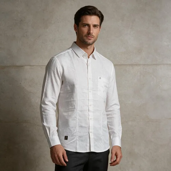 White_Linen_Regular_Fit_Full_Sleeve_Shirt_For_Men